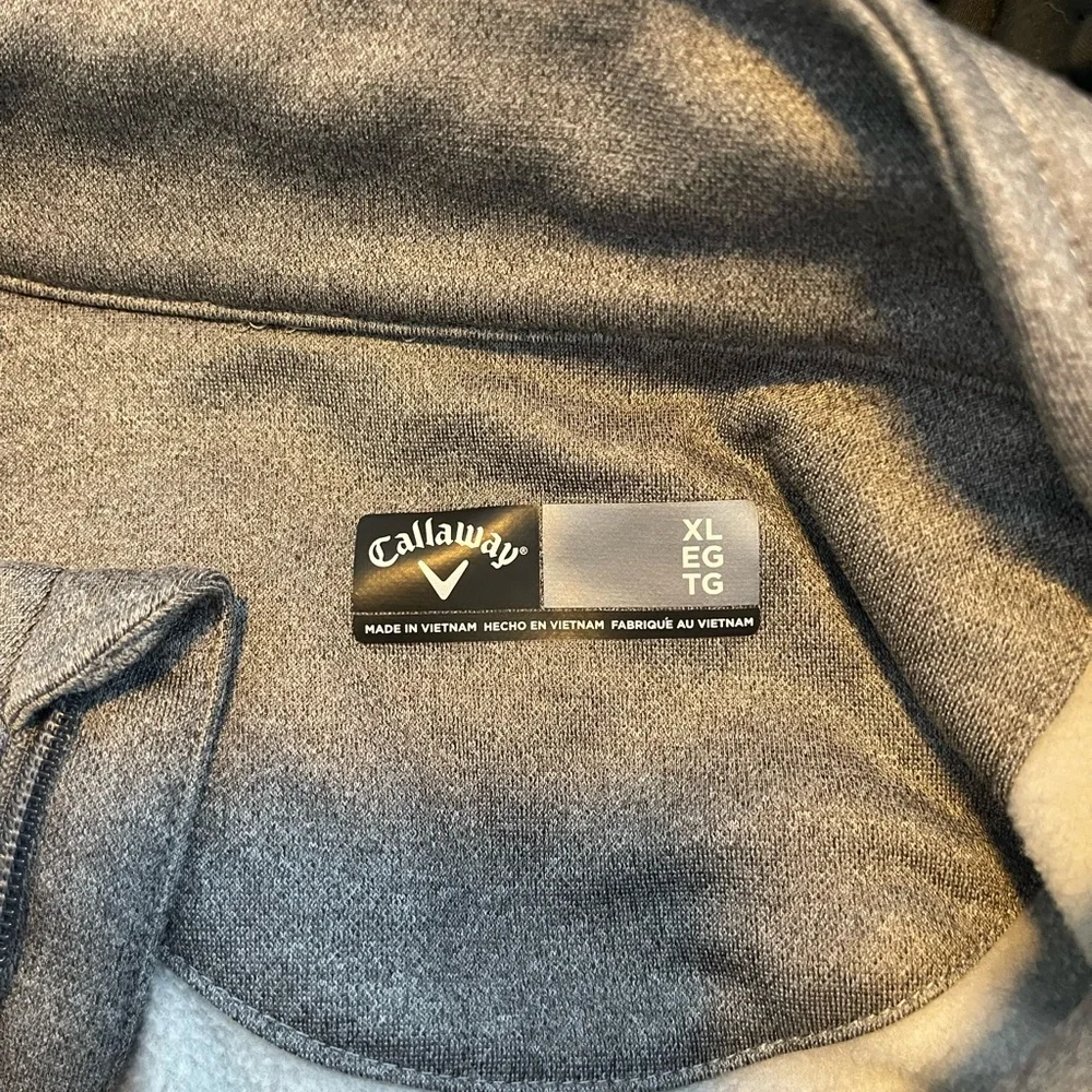 Callaway Men's Two-Tone Gray Quilted‎ Golf Jacket XL
